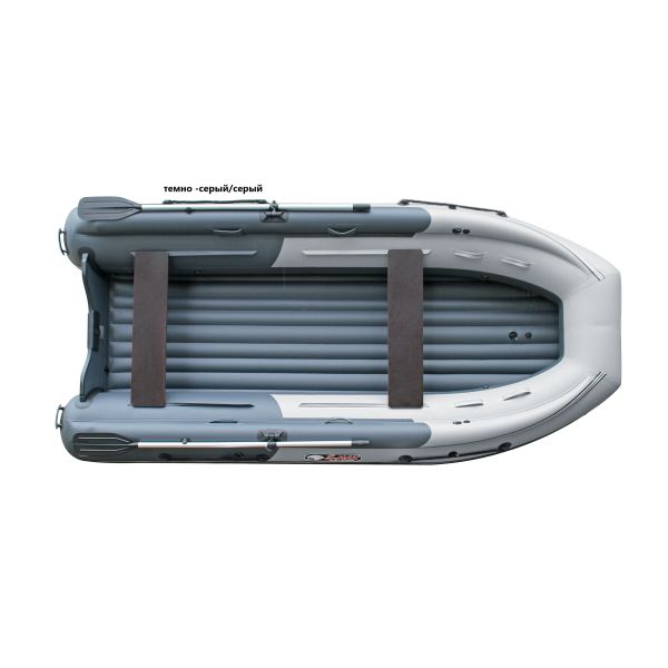 Лодка надувная Reef ТРИТОН S-Max 370Fi с интегрированным фальшбортом темно-серо серый